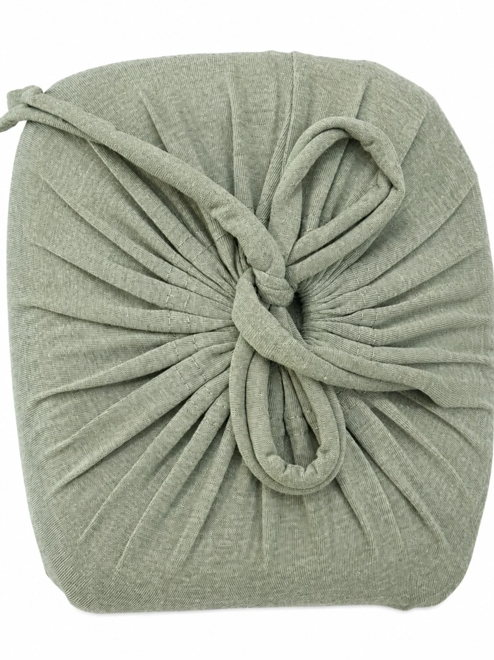 FreshFolds Queen Heathered Olive Jersey Knit 4 Piece Sheet Set